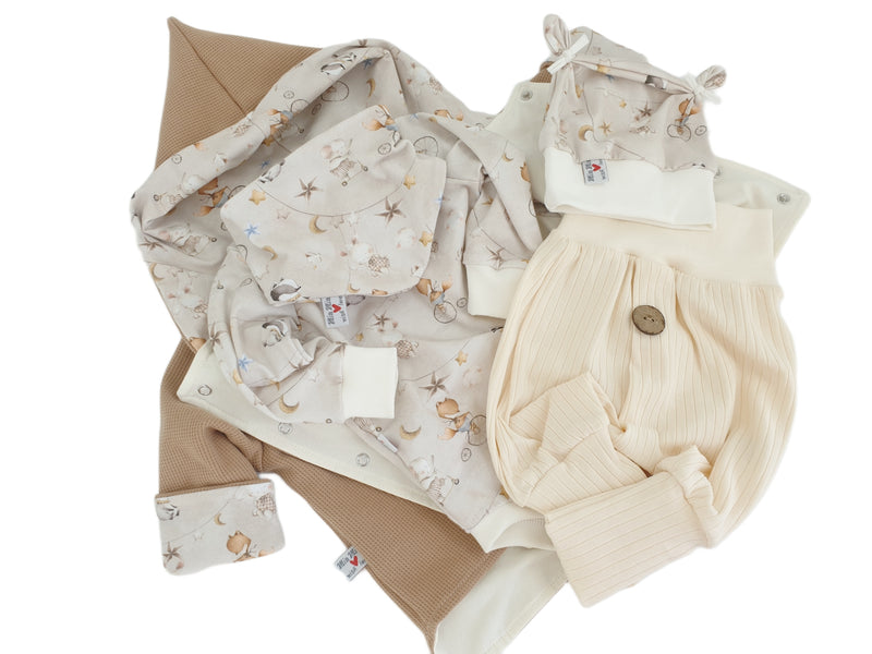 Atelier MiaMia Body with short and long sleeves, also available as Baby Set Anchor 10