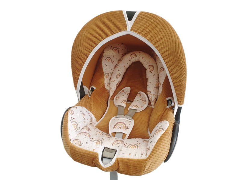 Maxi Cosi Babyschalenbezug, Ersatzbezug oder Spannbezug Regenbogen von Atelier MiaMia