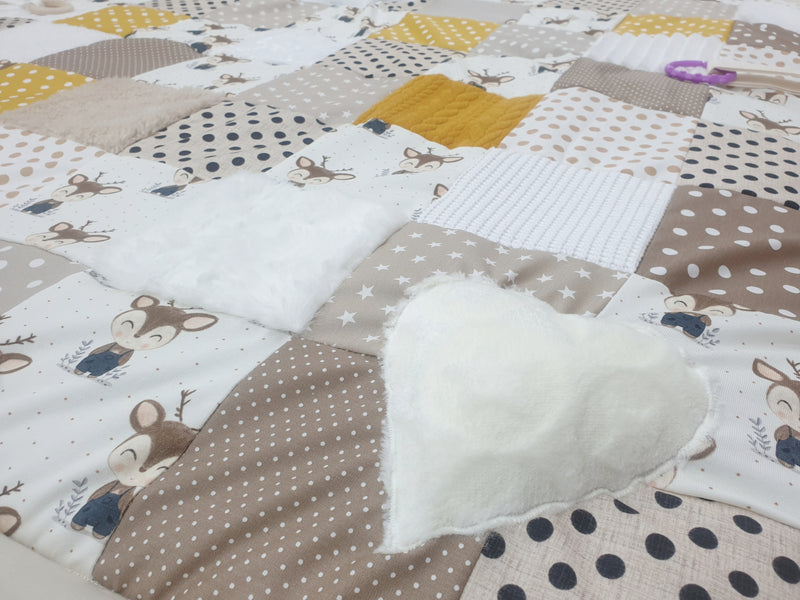 Coperta avventura Atelier MiaMia Coperta CVI "New Elements", orsetti blu