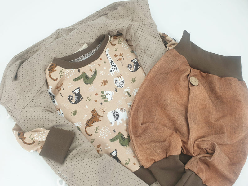 Atelier MiaMia - Hoodie Sweater Acorns Baby Child from 44-122 short or long-sleeved Designer Limited !!